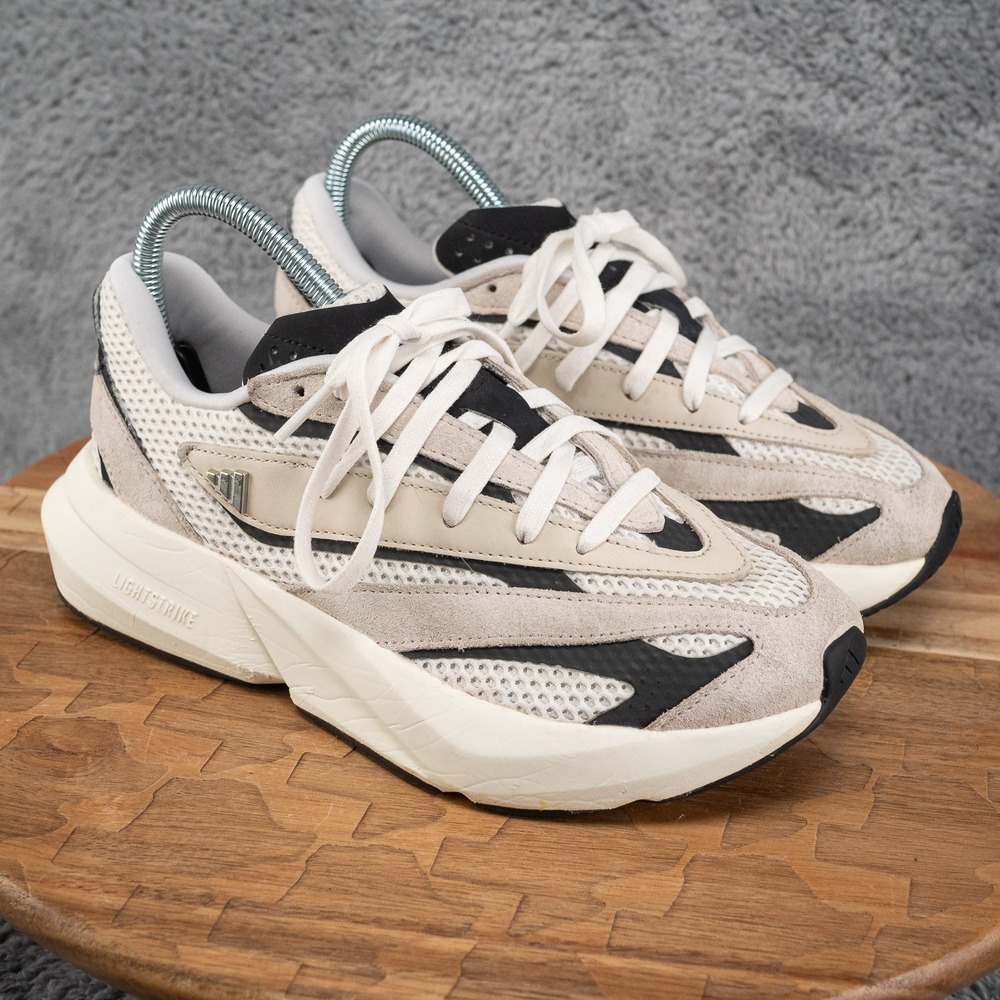 adidas Lightblaze Womens Size 6 Beige Sneakers Casual Shoes JH6962